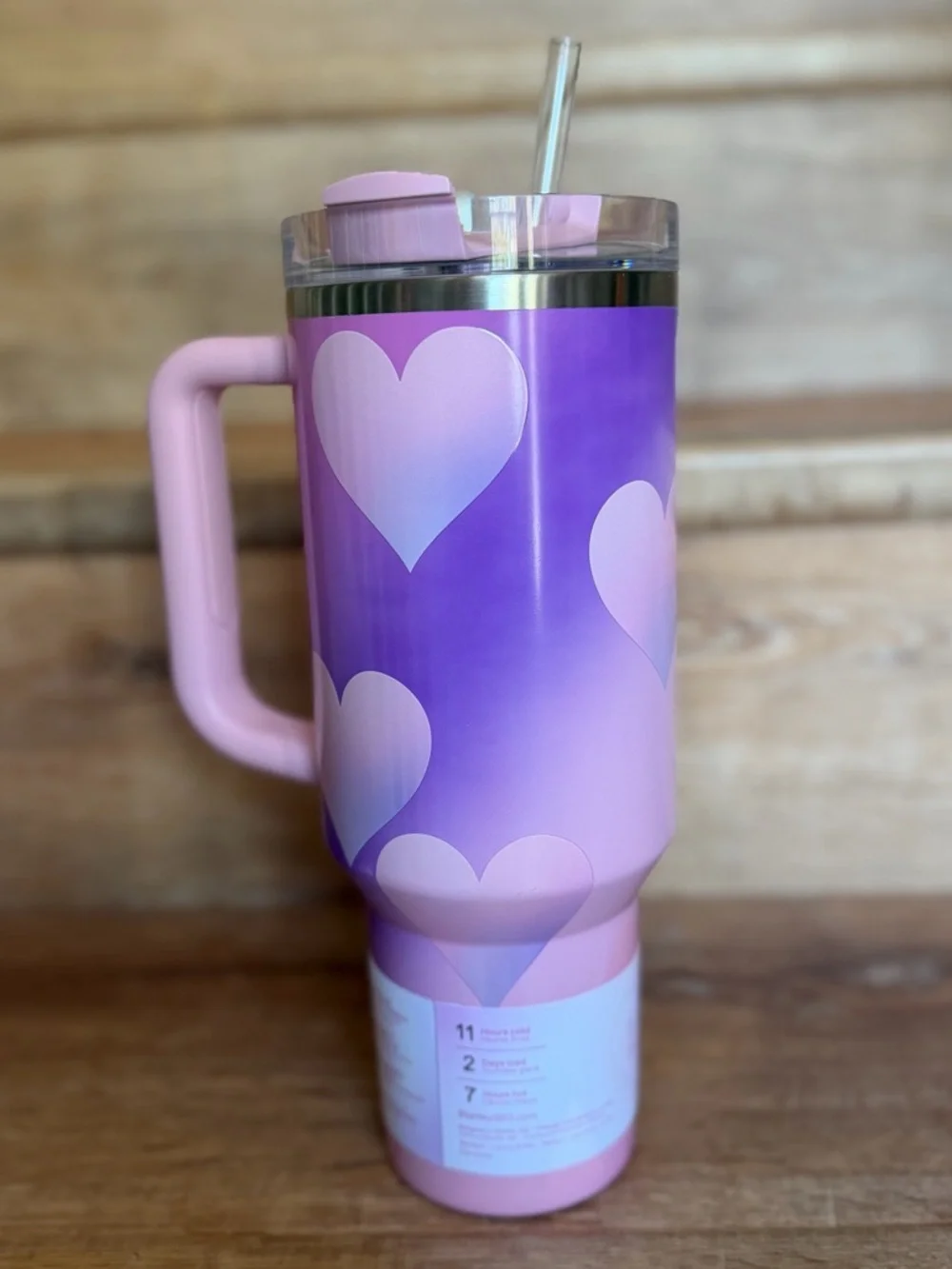 Stanley Valentine's Day 40 oz Stainless Steel
H2.0 Flowstate Quencher Tumbler - Picture 4 of 7
